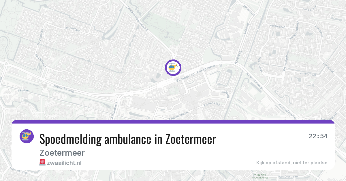 Spoedmelding ambulance in Zoetermeer — 7 mrt 2026