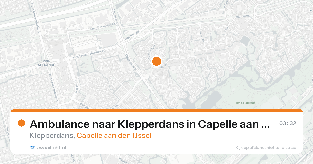Ambulance naar Klepperdans in Capelle aan den IJssel — 8 jul 2026
