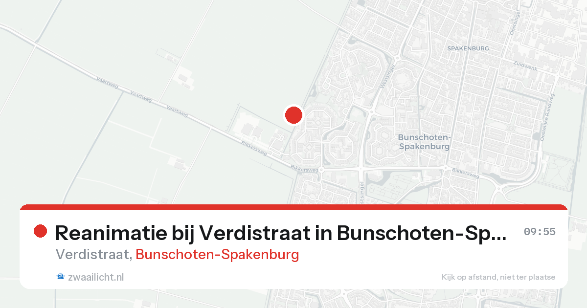 Reanimatie bij Verdistraat in Bunschoten-Spakenburg — 7 feb 2026