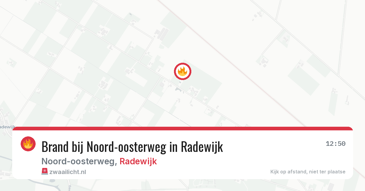 Brand bij Noord-oosterweg in Radewijk — 20 jun 2026
