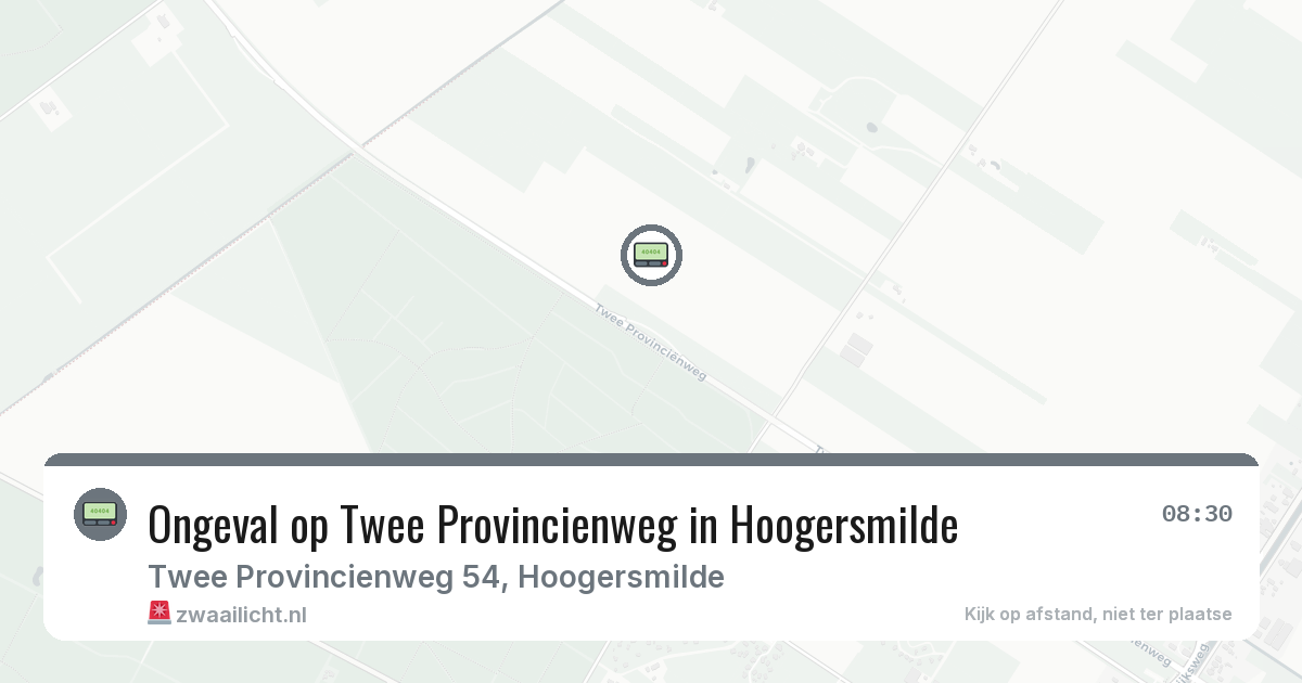 Ongeval op Twee Provincienweg in Hoogersmilde — 2 feb 2026