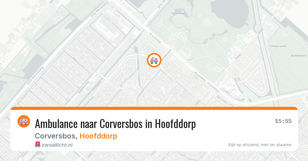 Ambulance naar Corversbos in Hoofddorp — 28 mrt 2026