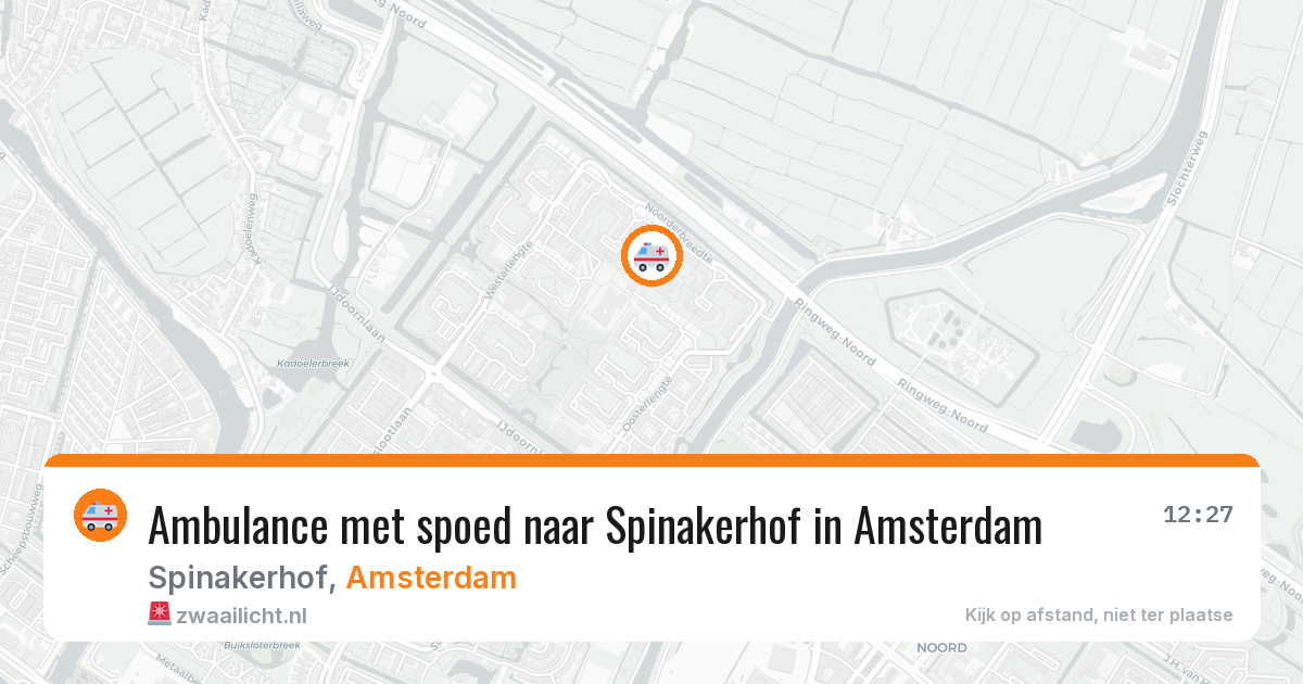 Ambulance met spoed naar Spinakerhof in Amsterdam — 8 mei 2026