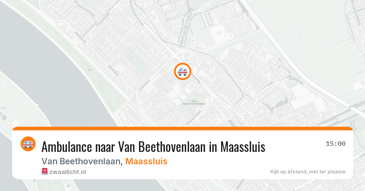 Ambulance naar Van Beethovenlaan in Maassluis — 14 aug 2026