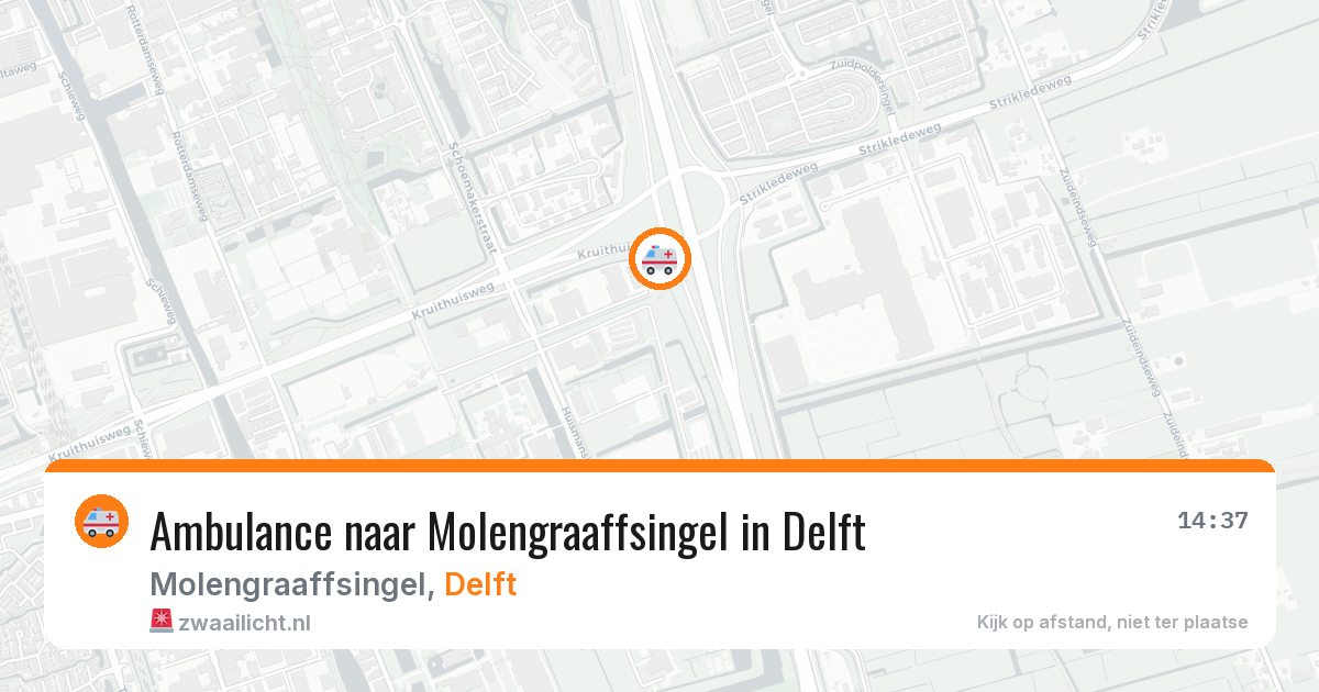 Ambulance naar Molengraaffsingel in Delft — 29 jun 2026