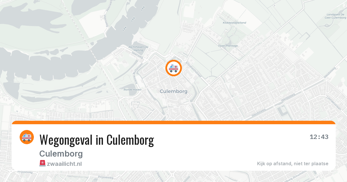Wegongeval in Culemborg — 5 jun 2026