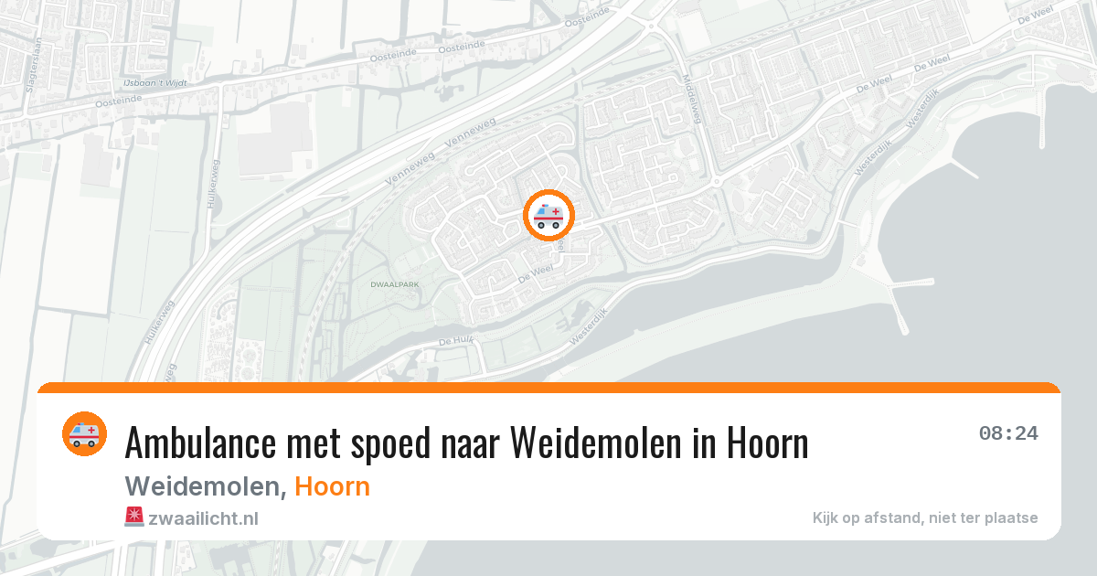 Ambulance met spoed naar Weidemolen in Hoorn — 19 jan 2026