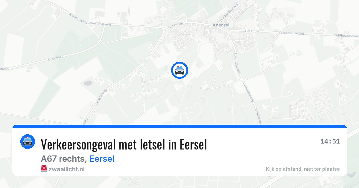 Verkeersongeval met letsel in Eersel — 27 mrt 2026