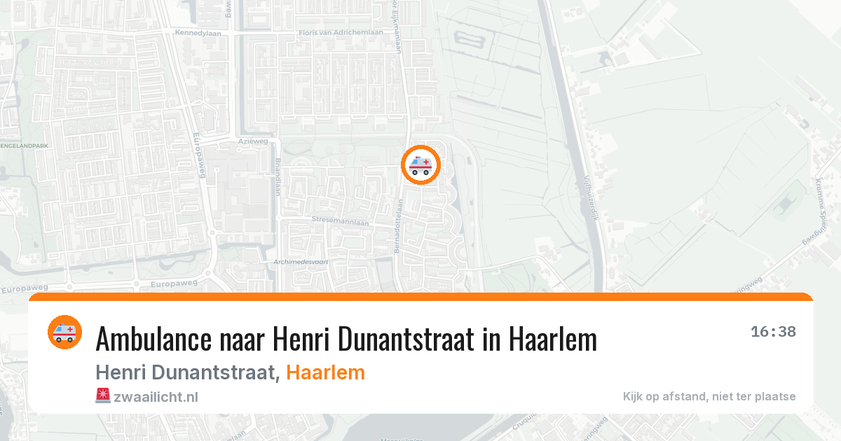 Ambulance naar Henri Dunantstraat in Haarlem — 4 jun 2026