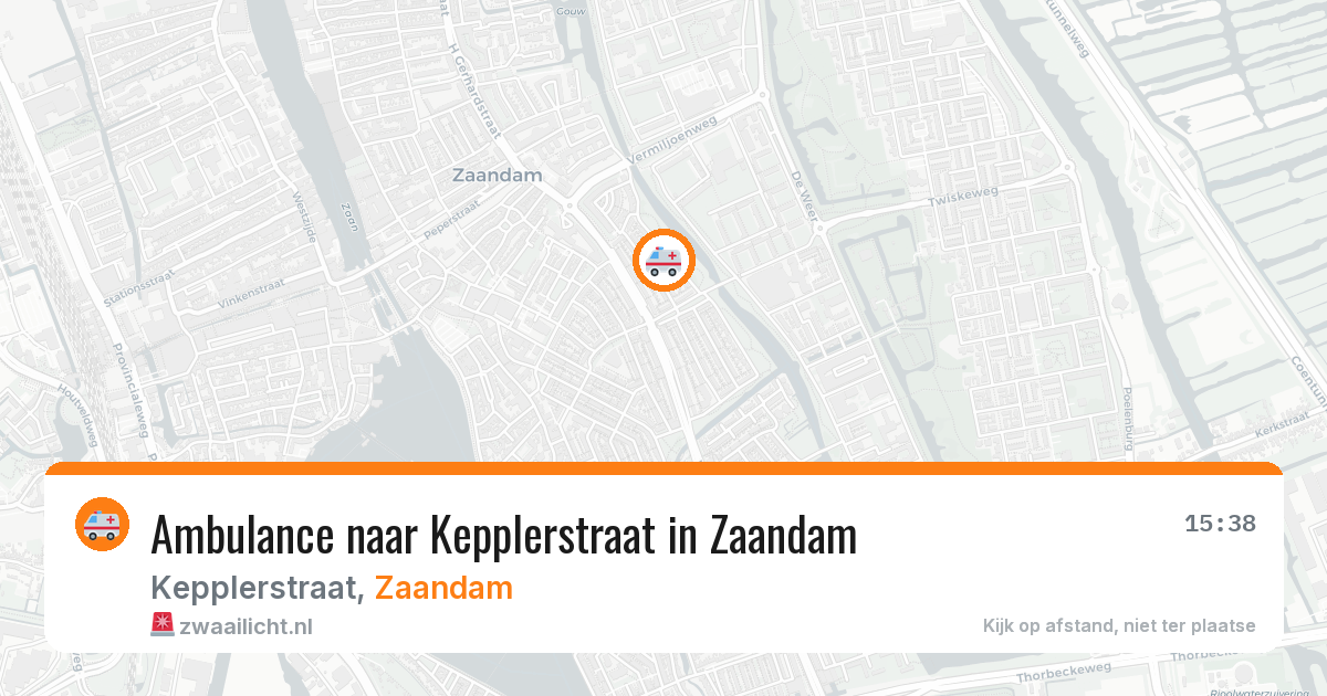 Ambulance naar Kepplerstraat in Zaandam — 29 jun 2026
