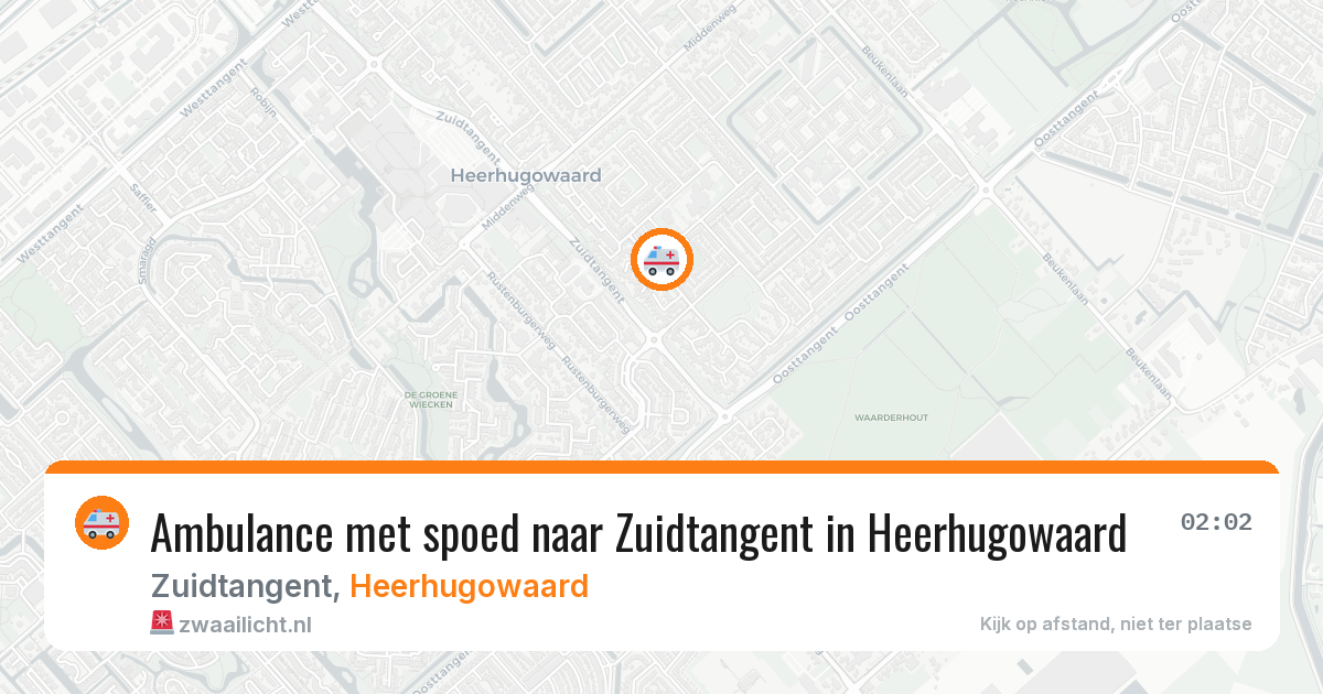 Ambulance met spoed naar Zuidtangent in Heerhugowaard — 31 mei 2026