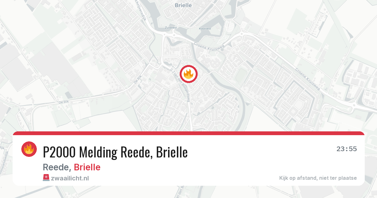 P2000 Melding Reede, Brielle — 15 mei 2026