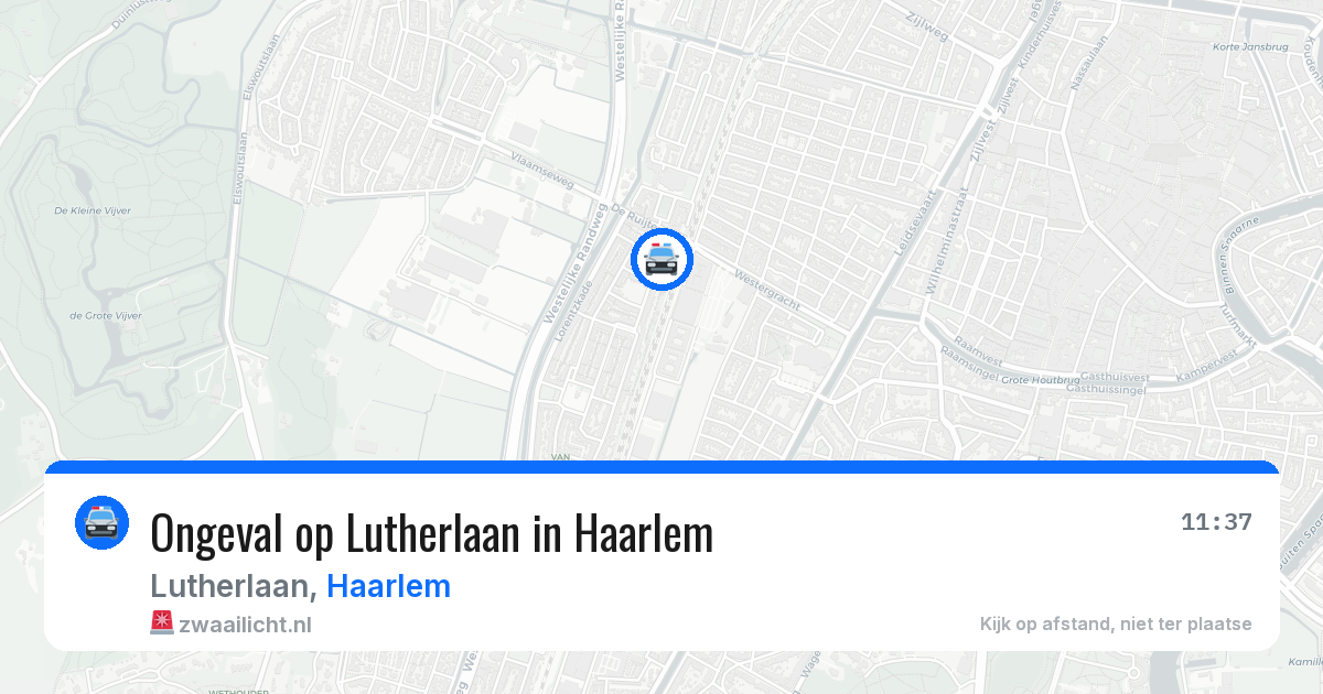 Ongeval op Lutherlaan in Haarlem — 15 mrt 2026