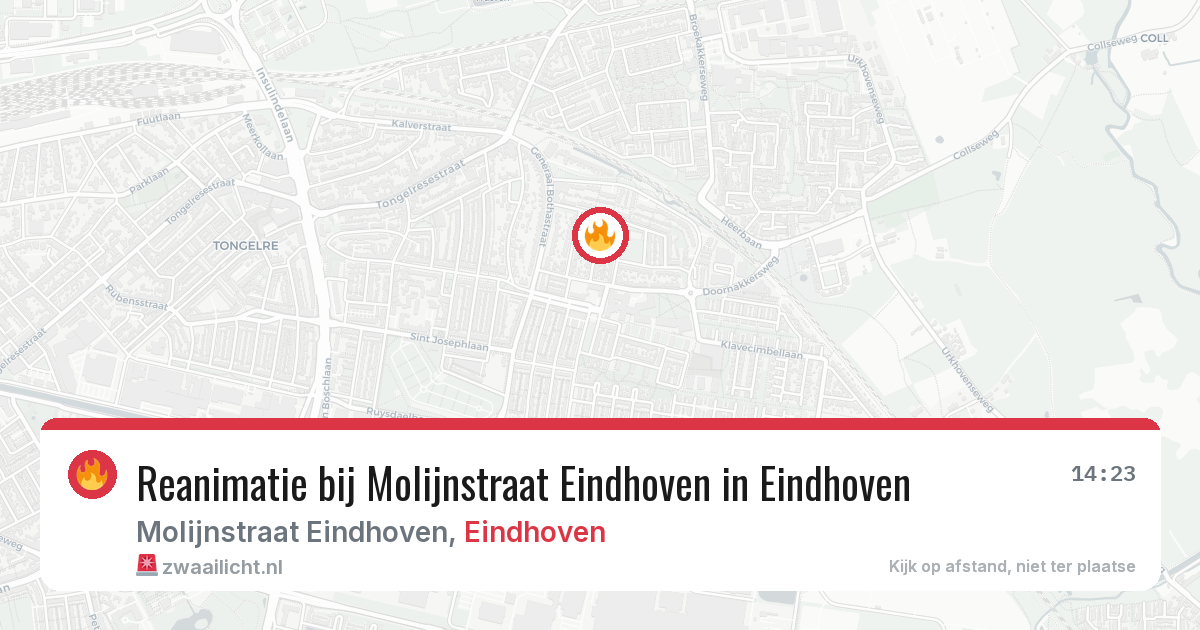 Reanimatie bij Molijnstraat Eindhoven in Eindhoven — 23 jan 2026
