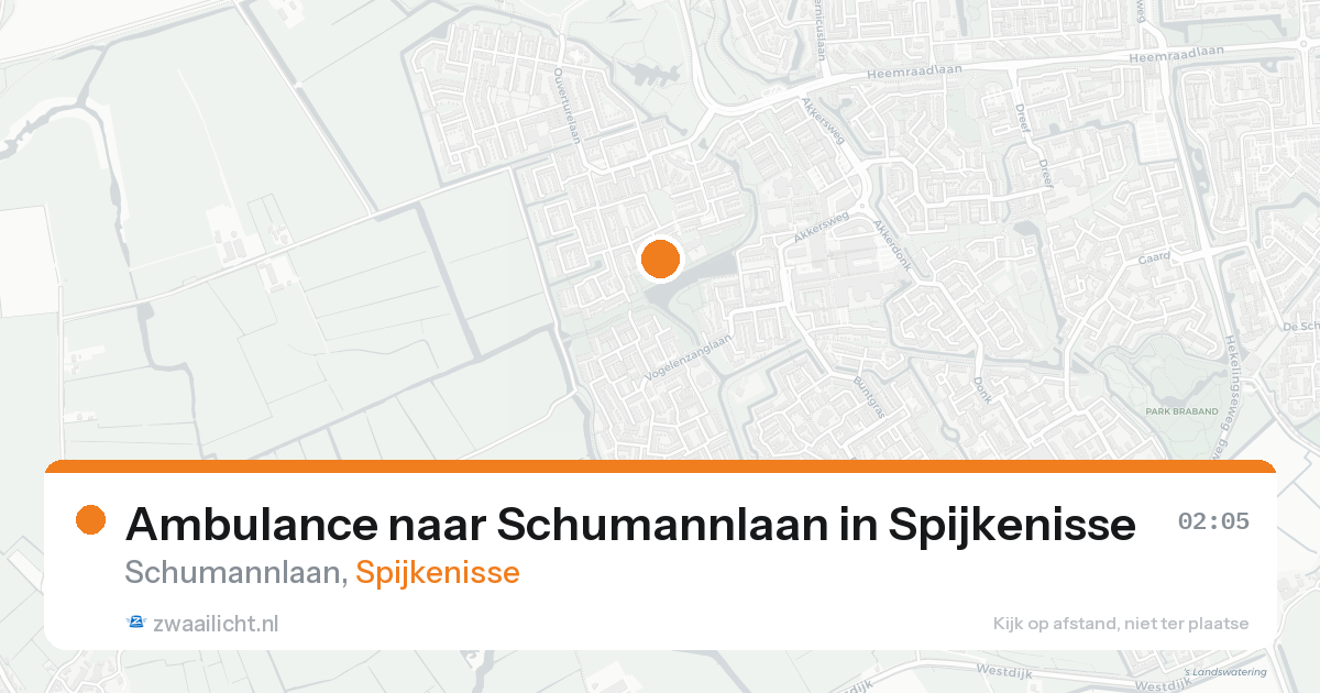 Ambulance naar Schumannlaan in Spijkenisse — 2 jul 2026