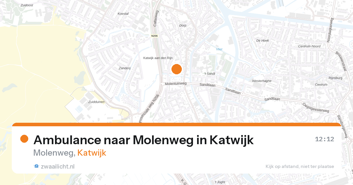 Ambulance naar Molenweg in Katwijk — 31 mrt 2026