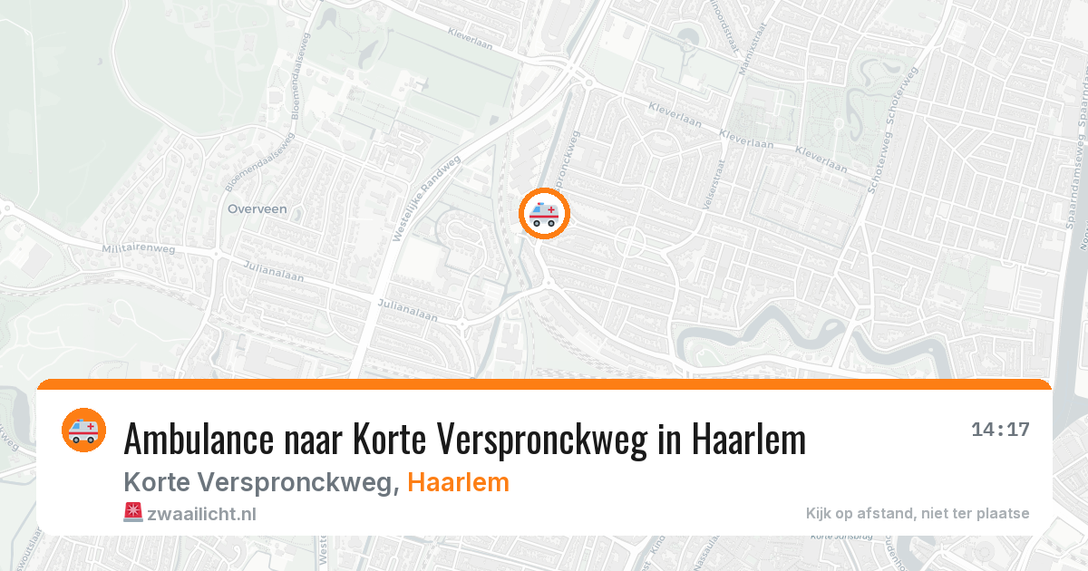 Ambulance naar Korte Verspronckweg in Haarlem — 7 mrt 2026