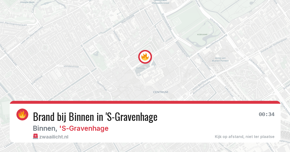 Brand bij Binnen in 'S-Gravenhage — 25 jun 2026