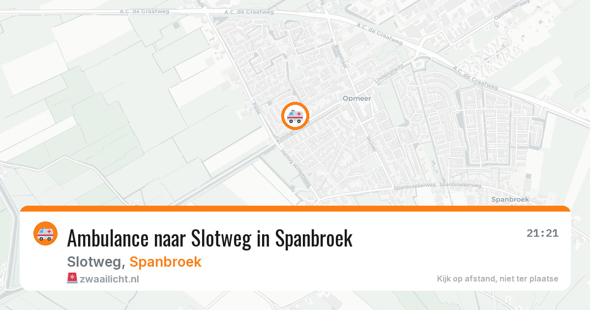 Ambulance naar Slotweg in Spanbroek — 5 mei 2026