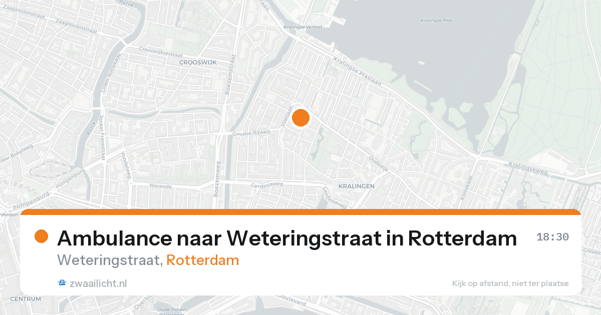 Ambulance naar Weteringstraat in Rotterdam — 23 aug 2026