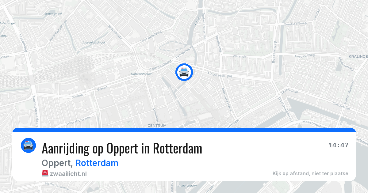 Aanrijding op Oppert in Rotterdam — 30 mei 2026