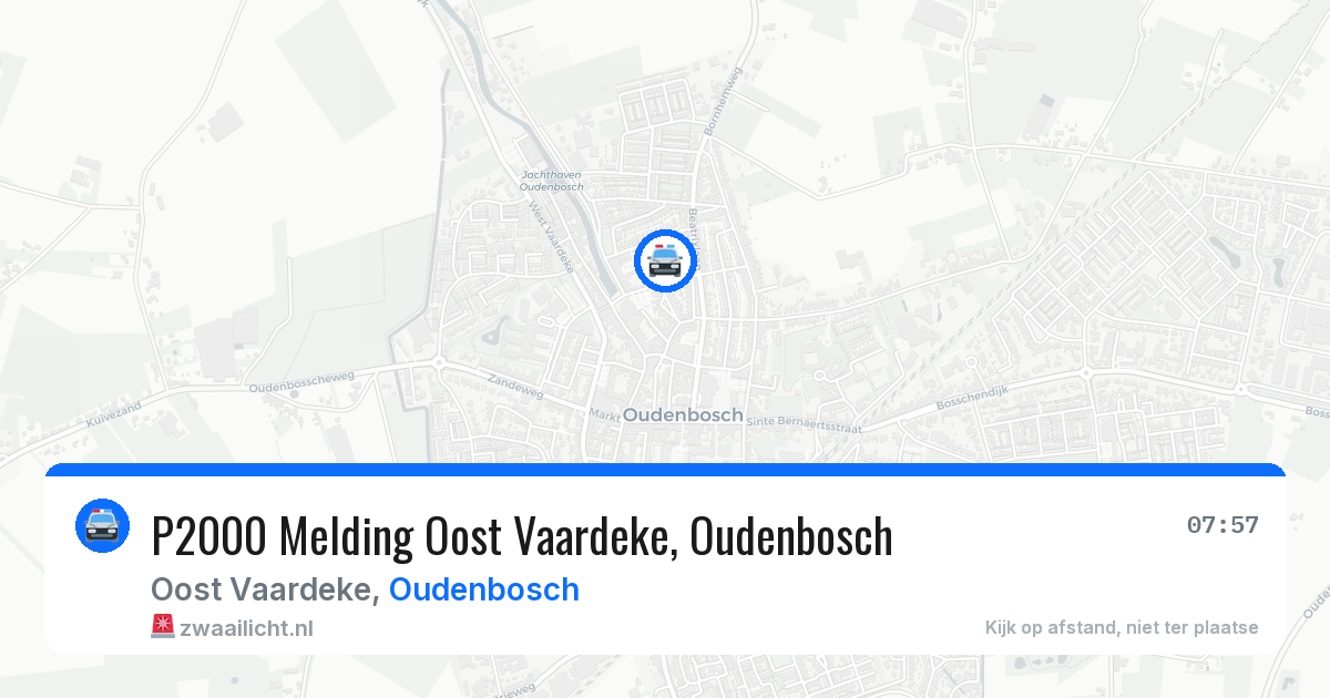 P2000 Melding Oost Vaardeke, Oudenbosch — 1 apr 2026