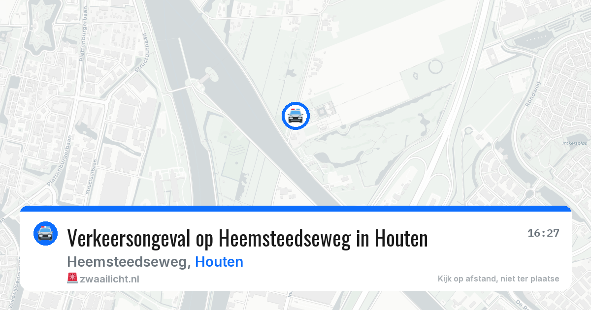 Verkeersongeval op Heemsteedseweg in Houten — 7 jul 2026