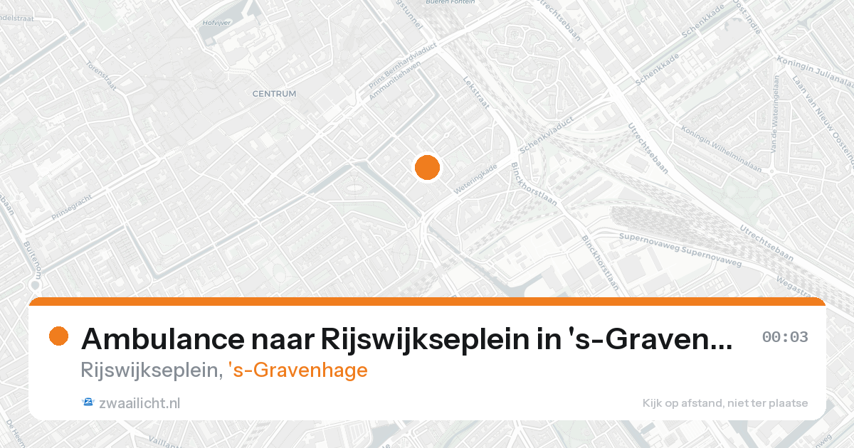 Ambulance naar Rijswijkseplein in 's-Gravenhage — 11 mei 2026