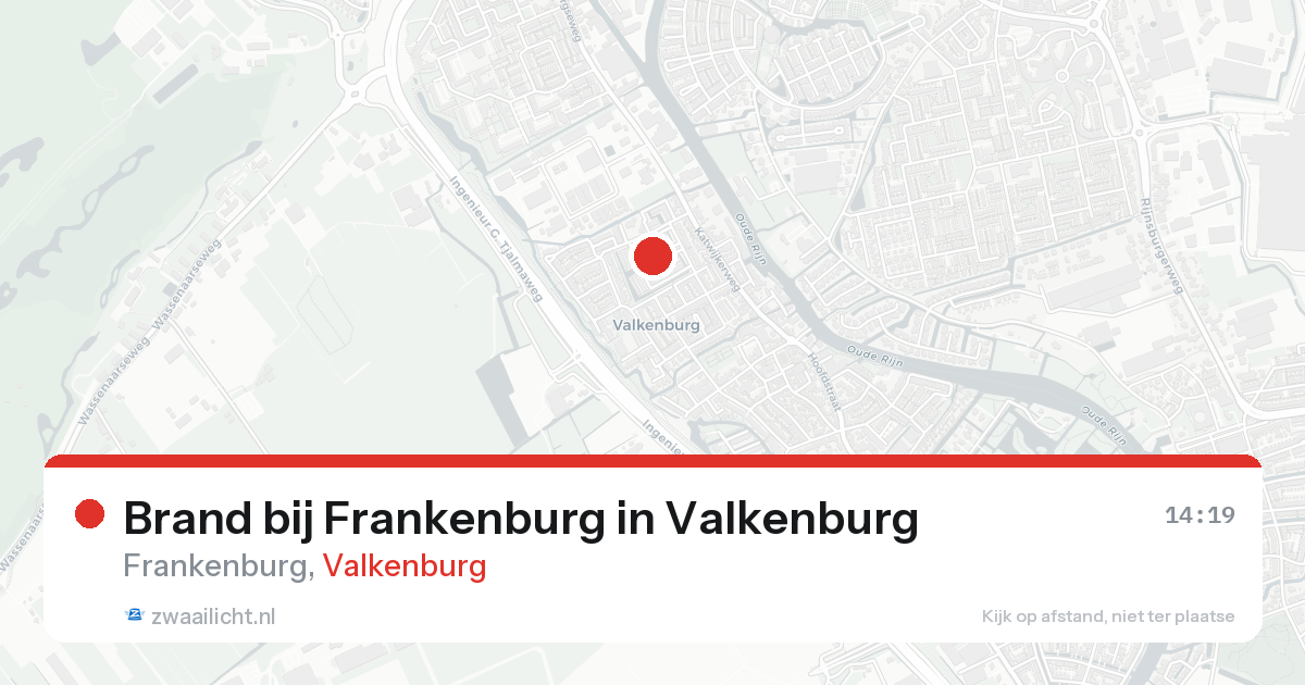 Brand bij Frankenburg in Valkenburg — 19 aug 2026