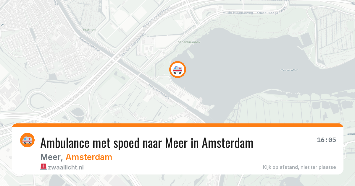 Ambulance met spoed naar Meer in Amsterdam — 12 jun 2026