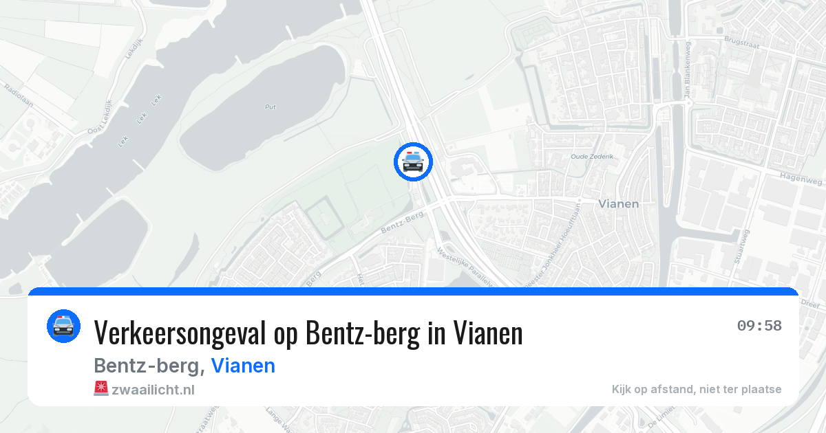 Verkeersongeval op Bentz-berg in Vianen — 29 jun 2026