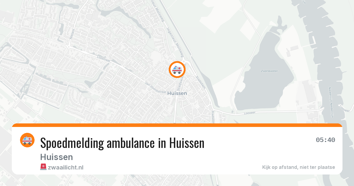 Spoedmelding ambulance in Huissen — 10 jul 2026