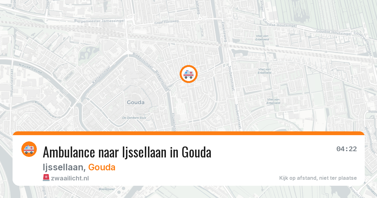 Ambulance naar Ijssellaan in Gouda — 6 jun 2026