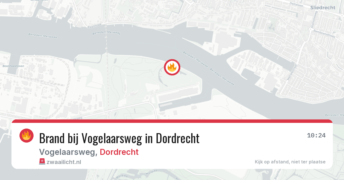 Brand bij Vogelaarsweg in Dordrecht — 6 mrt 2026
