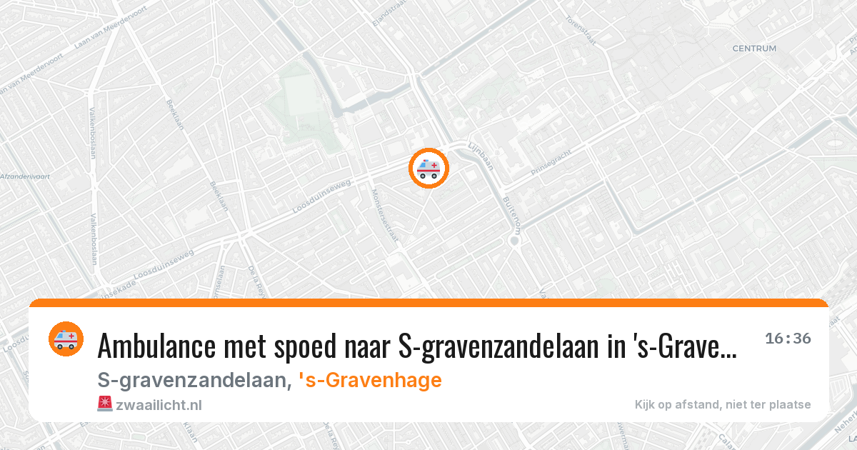 Ambulance met spoed naar S-gravenzandelaan in 's-Gravenhage — 30 jan 2026