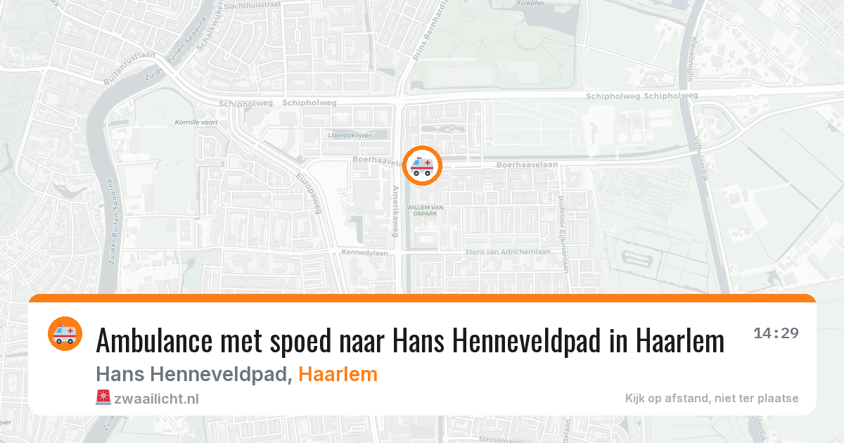 Ambulance met spoed naar Hans Henneveldpad in Haarlem — 25 jan 2026