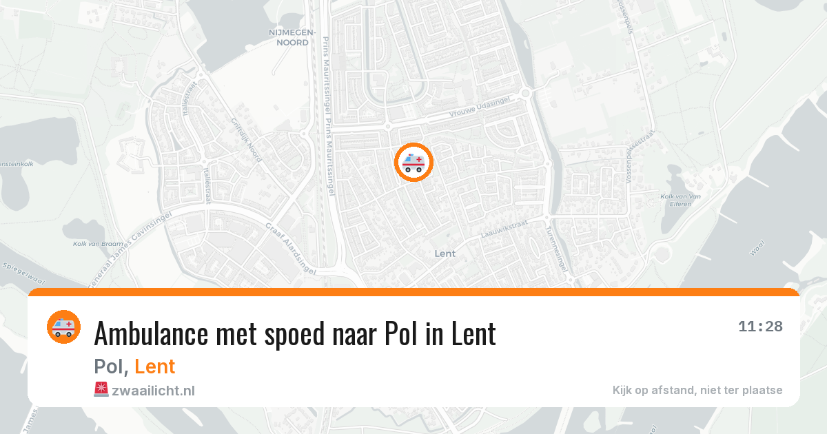 Ambulance met spoed naar Pol in Lent — 26 feb 2026