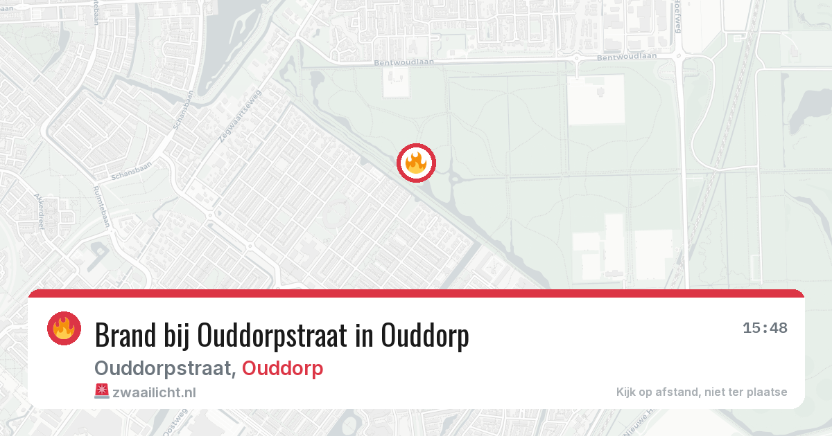 Brand bij Ouddorpstraat in Ouddorp — 11 mei 2026