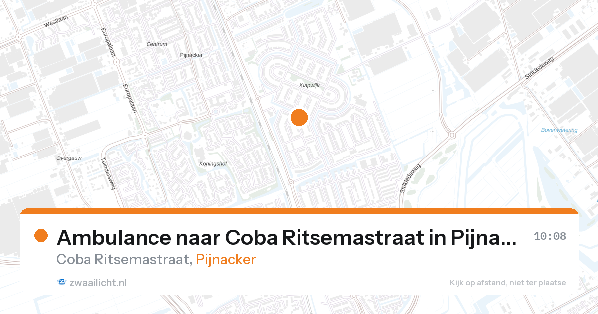 Ambulance naar Coba Ritsemastraat in Pijnacker — 24 feb 2026
