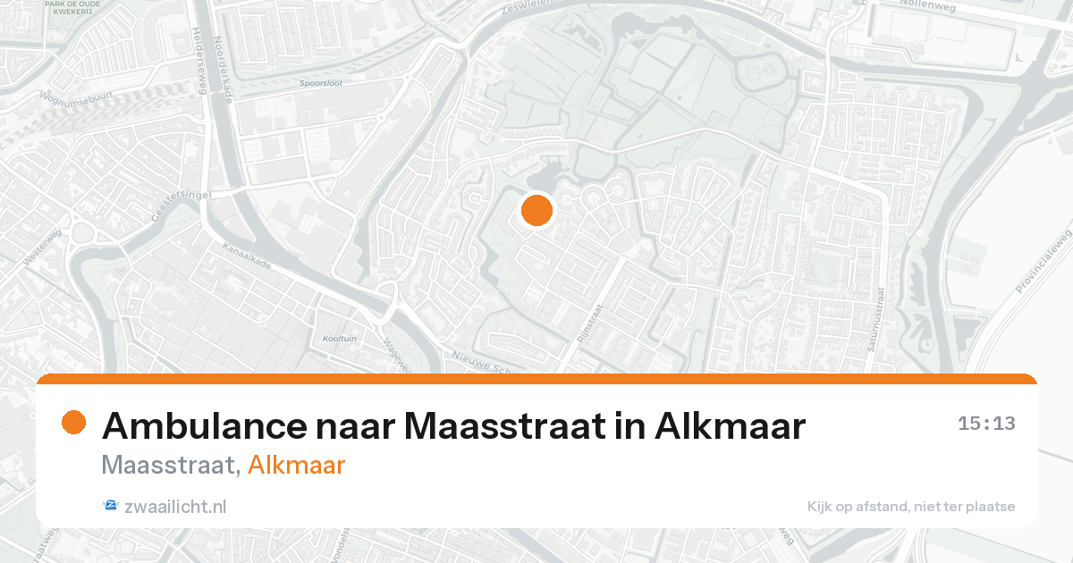 Ambulance naar Maasstraat in Alkmaar — 23 aug 2026