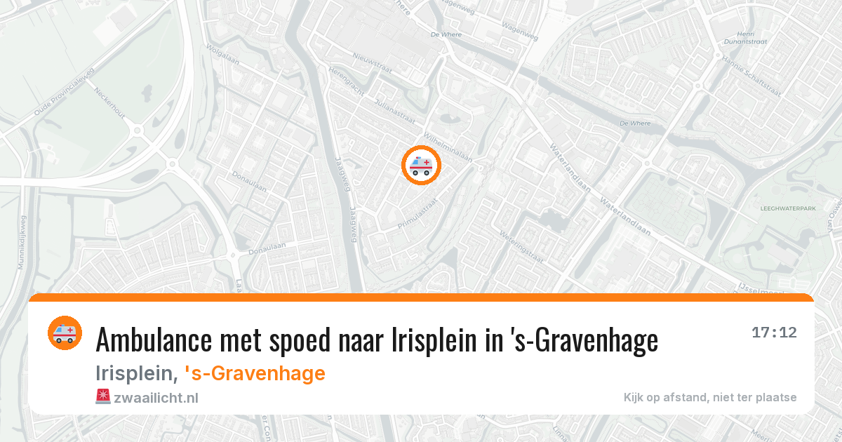 Ambulance met spoed naar Irisplein in 's-Gravenhage — 6 apr 2026