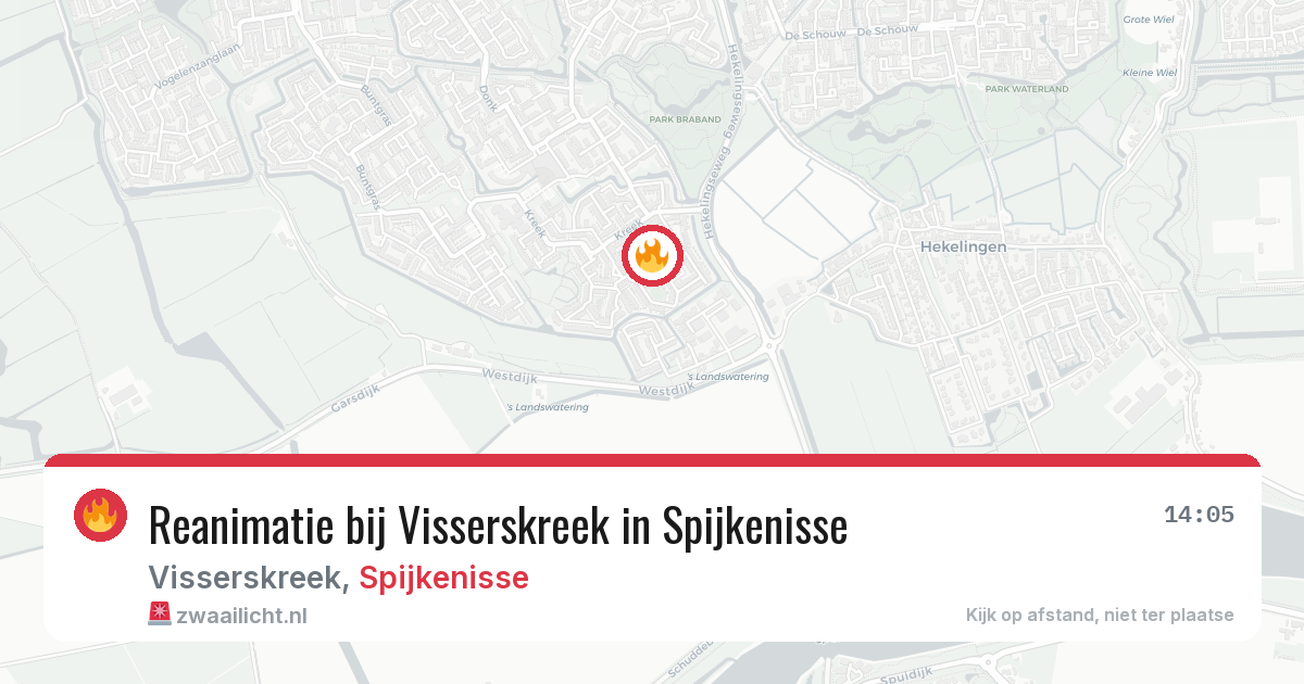 Reanimatie bij Visserskreek in Spijkenisse — 29 mei 2026