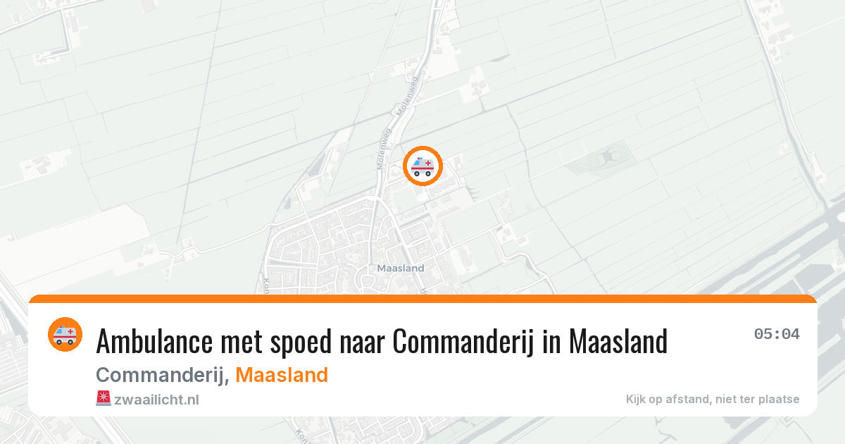Ambulance met spoed naar Commanderij in Maasland — 11 feb 2026