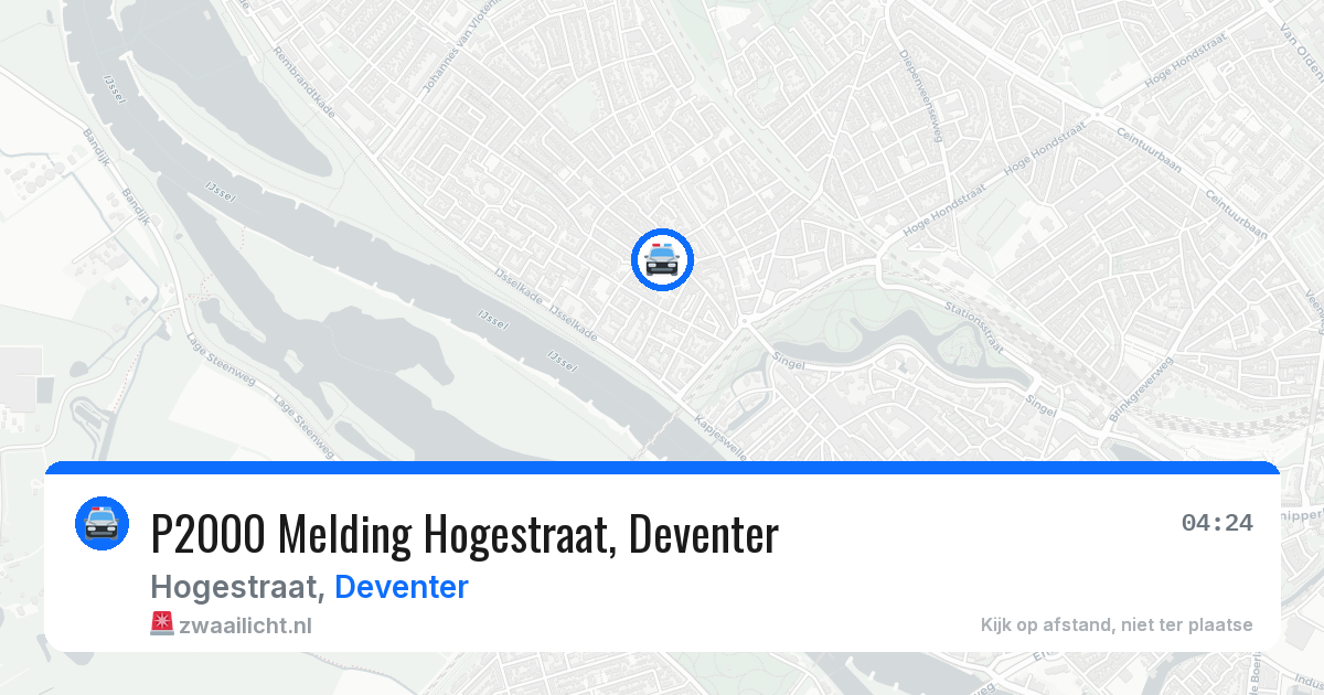 P2000 Melding Hogestraat, Deventer — 21 mei 2026