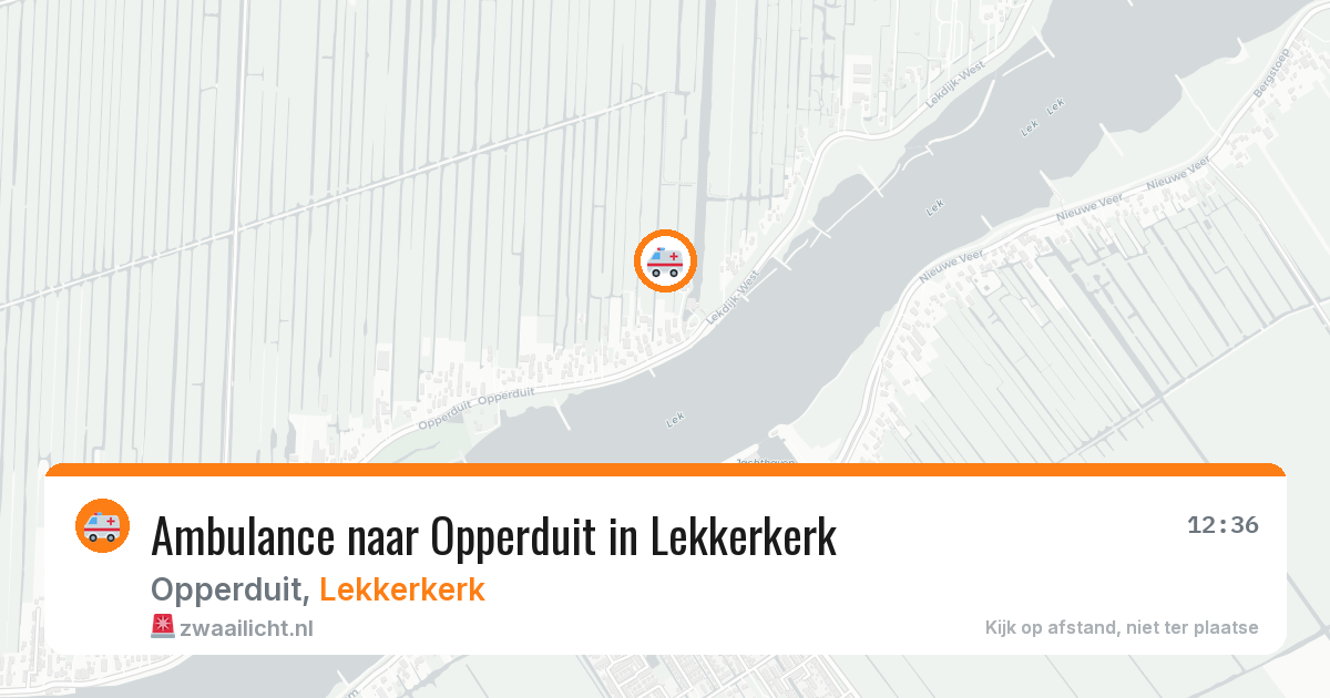 Ambulance naar Opperduit in Lekkerkerk — 2 apr 2026