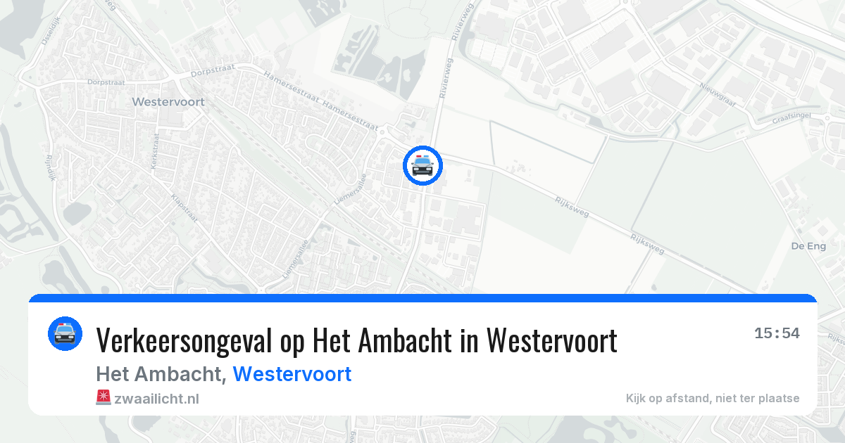 Verkeersongeval op Het Ambacht in Westervoort — 1 jul 2026