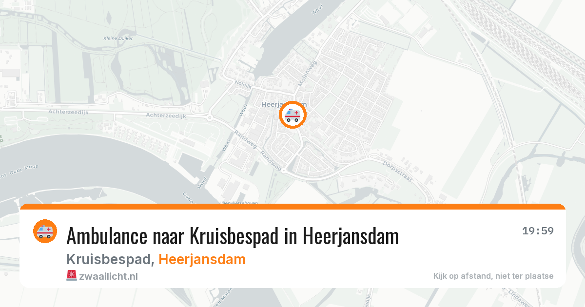 Ambulance naar Kruisbespad in Heerjansdam — 24 mrt 2026