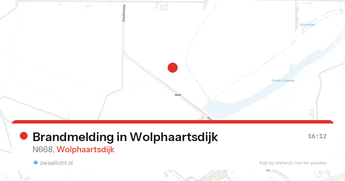 Brandmelding in Wolphaartsdijk — 28 aug 2026