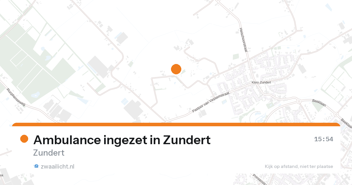 Ambulance ingezet in Zundert — 26 aug 2026