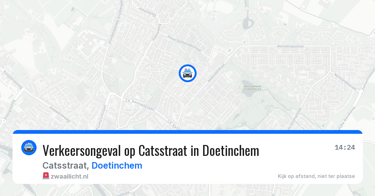 Verkeersongeval op Catsstraat in Doetinchem — 15 jun 2026